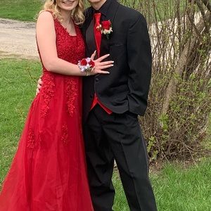 Red prom dress